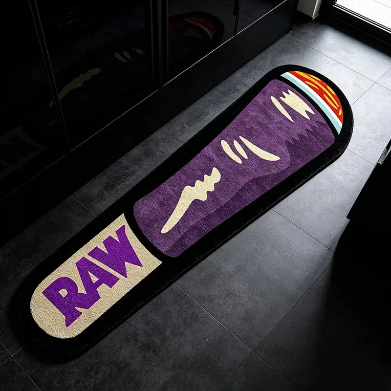 Vape Decoration - VIKAMA Kreativer handgeknüpfter Zigarettenförmiger Teppich, weiche,