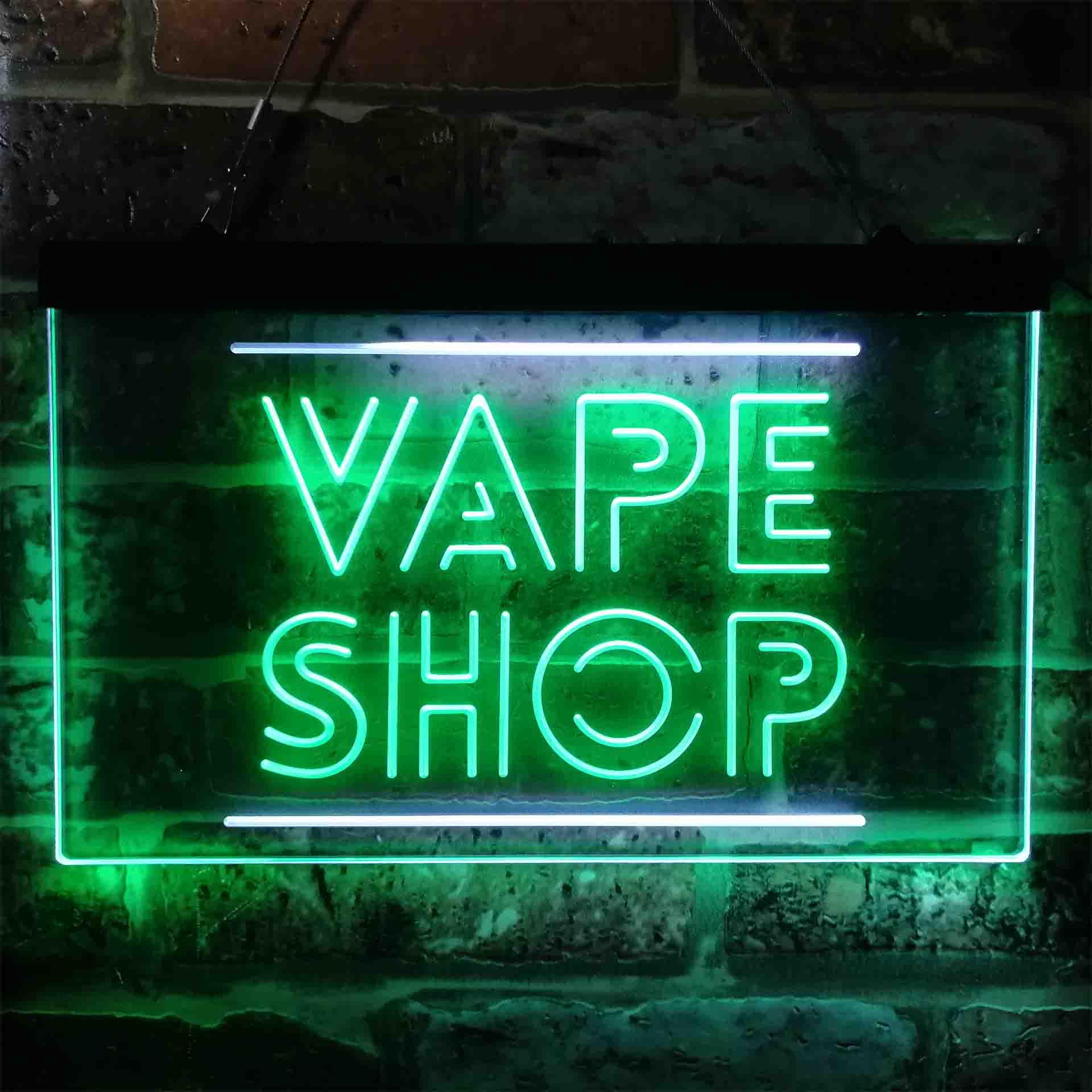 Vaping Shop - VAPE SHOP Zweifarbiges LED-Neonschild st6-i3882