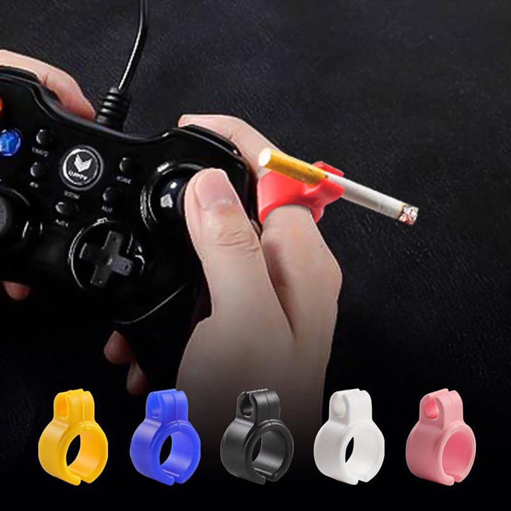 Vape Ring - 1PCS/5PCS Silikon Finger Zigarette Halter Ring