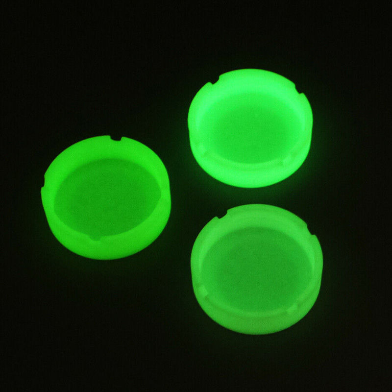 Weed Vaping Accessories - Kreative Runde Leuchtende Leuchtende Silikon Weiche