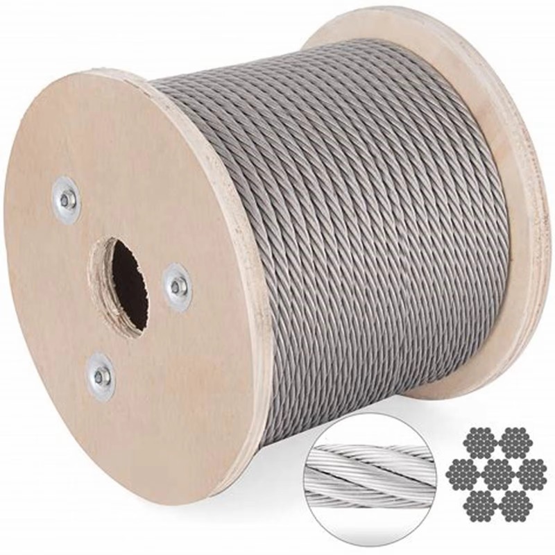 Stainless Wire Ss316 - Drahtseil 7 x 19 Durchmesser 3,18