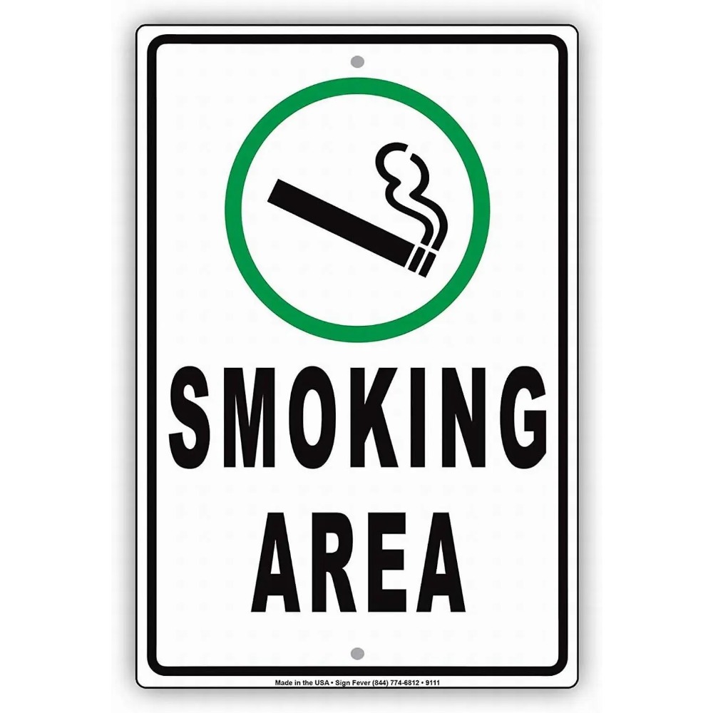 Vaping Shop - 30,5x40,6 cm Vintage Sicherheitswarnung Blechschild Rauchen