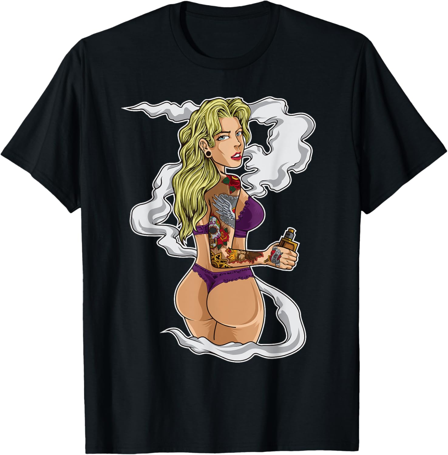Tätowiertes Vaping Girl Grafik – Vaping Shop Bewertung und Preis