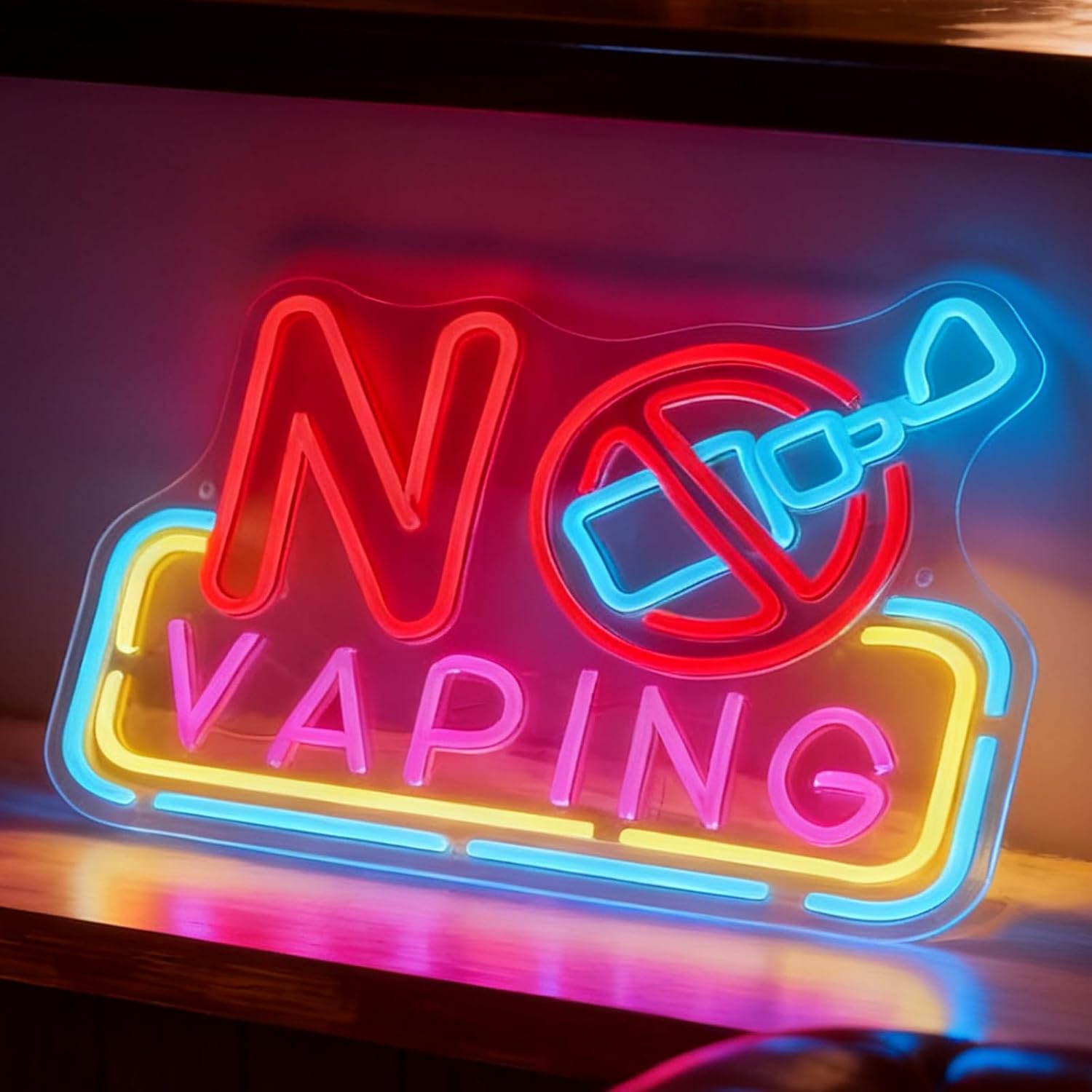 No Vaping LED-Neonschild USB-b – Vaping Shop Bewertung und Preis