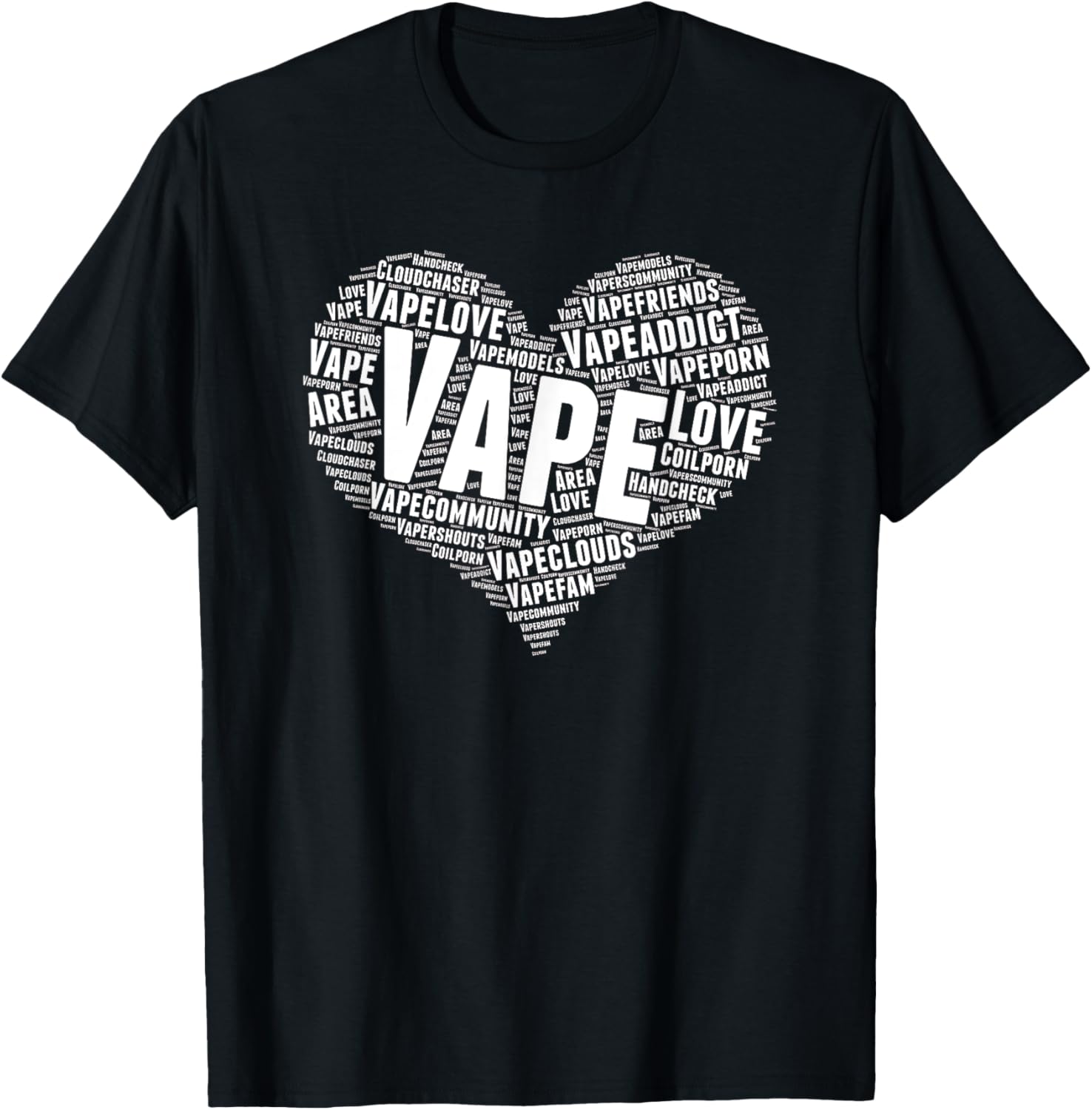 Vape Heart Word Cloud Graphic  – Vaping Shop Bewertung und Preis